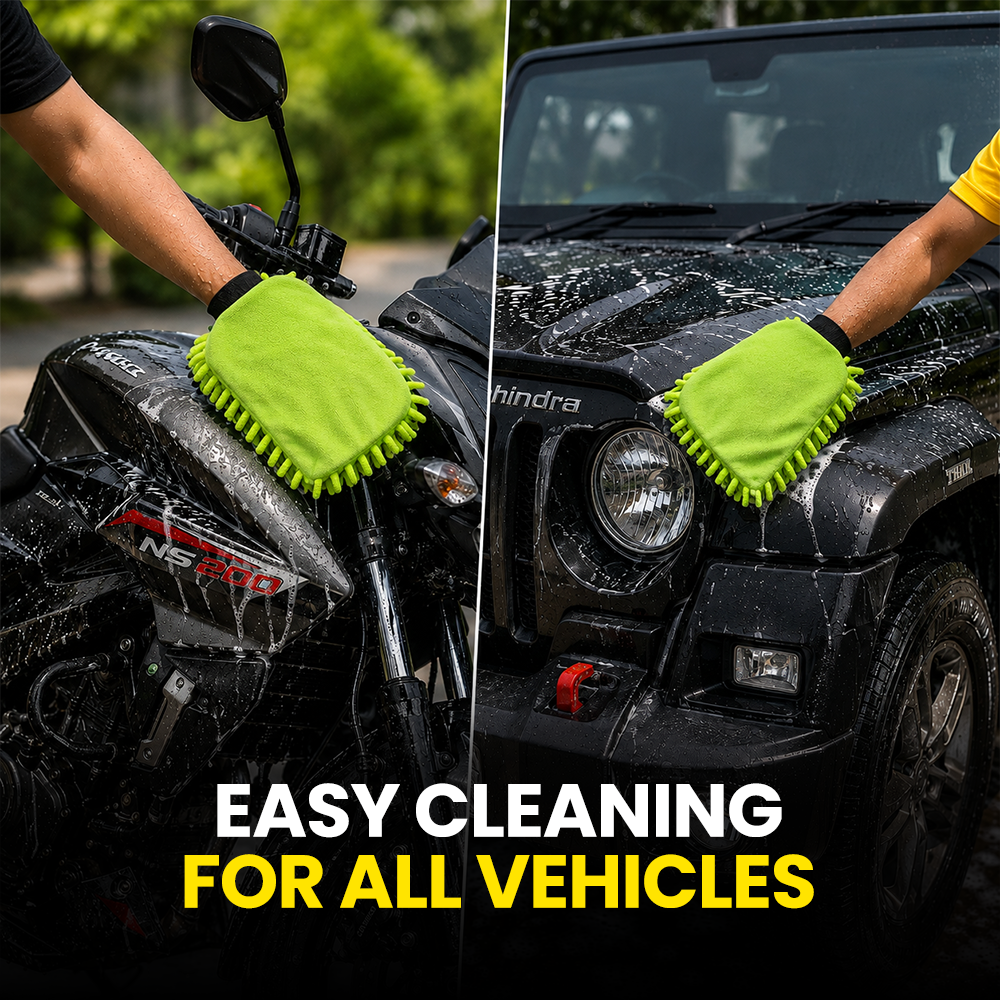 Hoora Hybrid Ceramic Spray Coat 650ml + Microfiber Car Wash Mitt (For Showroom Shine)