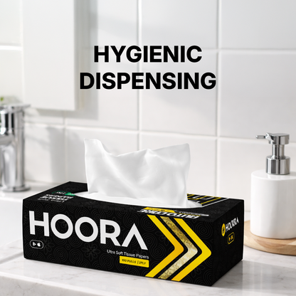 Hoora Premium Tissue Box (Ultra-Soft & Highly Absorbent)