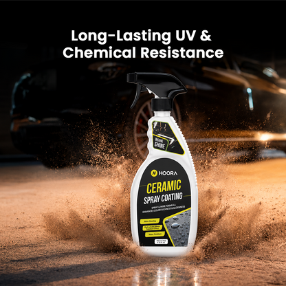 Hoora Ceramic Spray Coating and One Microfiber Cloth 350GSM Combo