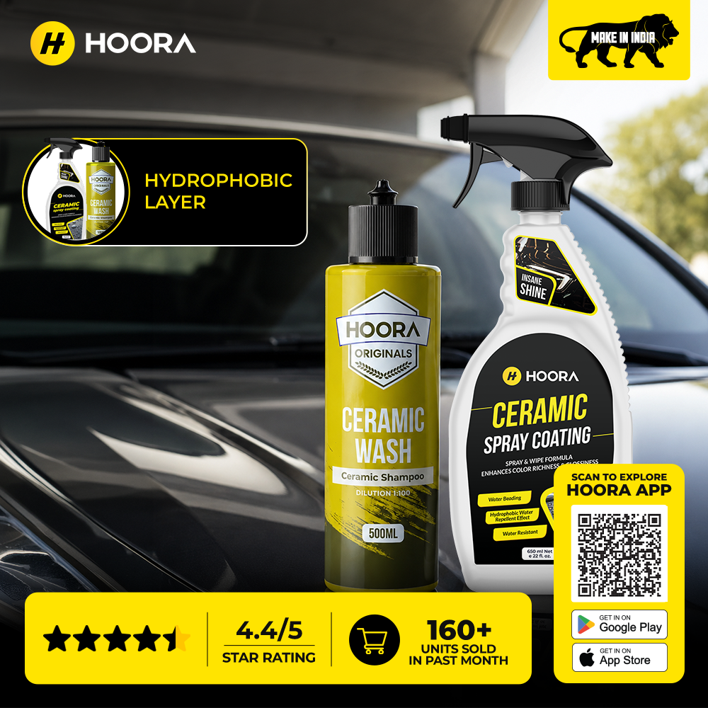 Hoora Ceramic Protection Combo (Ceramic Shampoo 500ml + Ceramic Spray Coat 650ml)