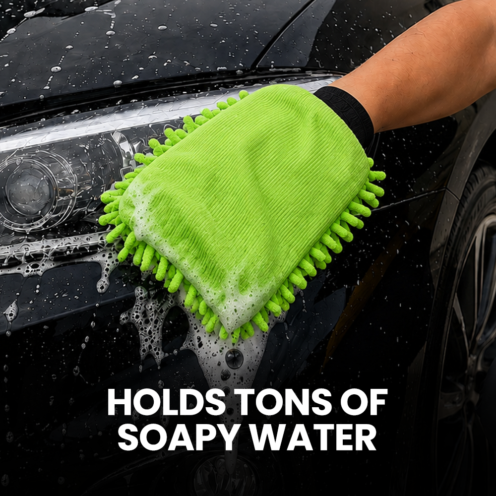 Hoora Ceramic Shampoo + 550 GSM Microfiber Cloth + Microfiber Car Wash Mitt (Pack of 1) (Combo)