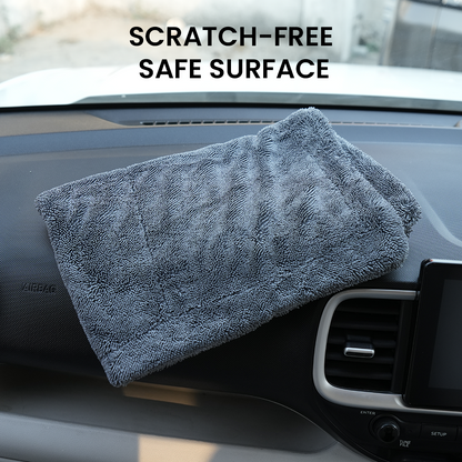 Hoora Microfiber Cloth 550 GSM  Pack of 2(With Ultra-Absorbent Fibers)