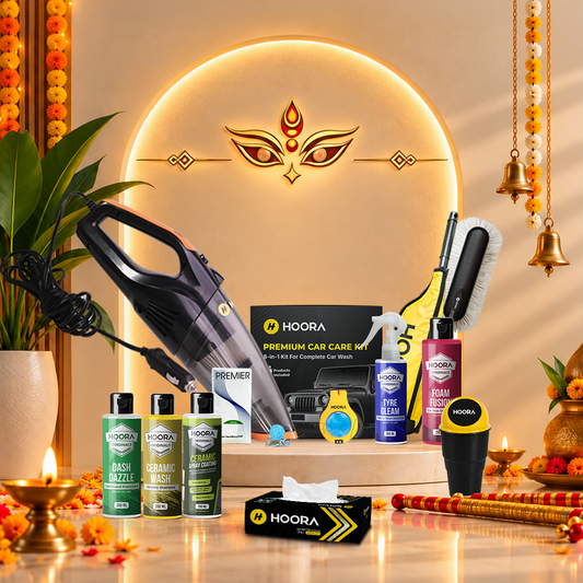 Ultimate Car Lover's Gift Hamper (Wired Vacuum + Premium Care Kit + Duster + Dustbin + Tissue Box)