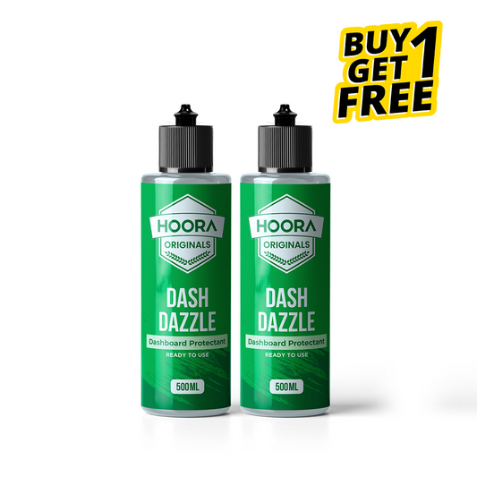 Hoora Car Dashboard Polish 500ml Pack of 1 (With UV-Guard Formula) Buy 1 Get 1 Free