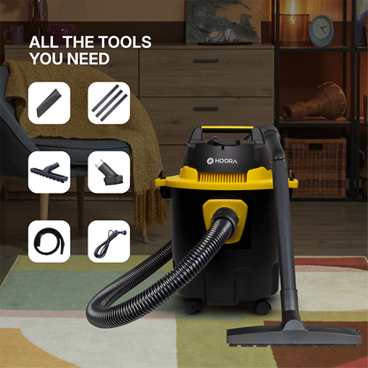 Hoora Wet & Dry Vacuum Cleaner (With 12L Capacity)