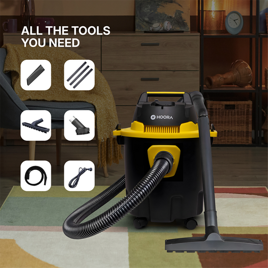 Hoora Wet & Dry Vacuum Cleaner (With 12L Capacity)