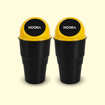 Hoora Compact Car Dustbin Pack of 2