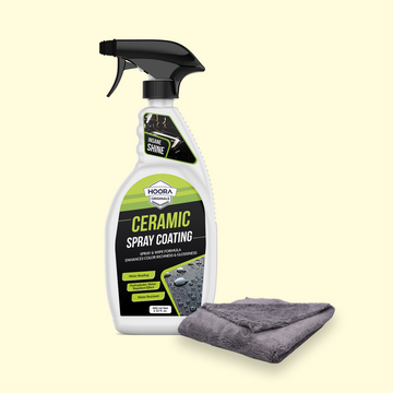 Hoora Ceramic Spray Coating and One Microfiber Cloth Combo