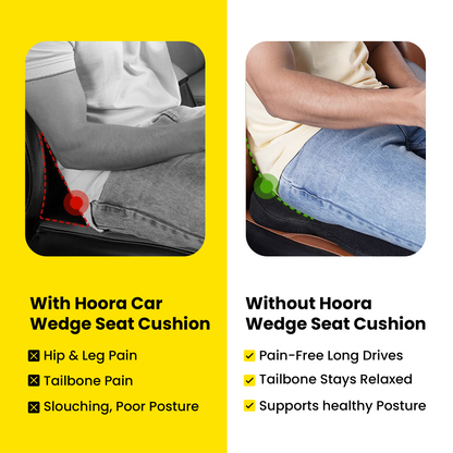 Hoora Ultimate Car Wedge Seat Cushion