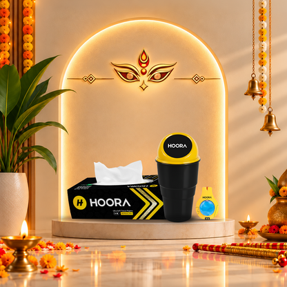Drive Fresh Gift Box (Air Freshener + Tissue Box + Car Dustbin)