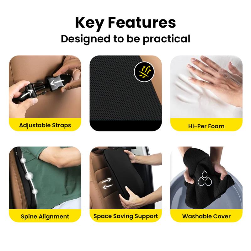 Hoora Ultimate Car Backrest Cushion