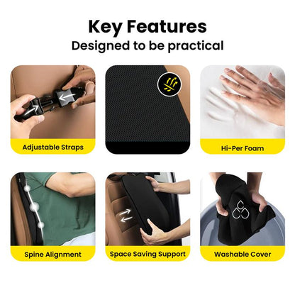 Hoora Ultimate Car Backrest Cushion