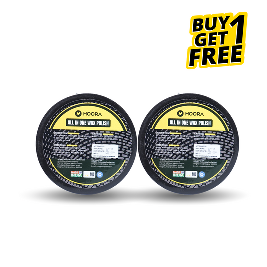 Hoora All In One Wax Polish Pack of 1 (With UV-Guard Formula) Buy 1 Get  1 Free