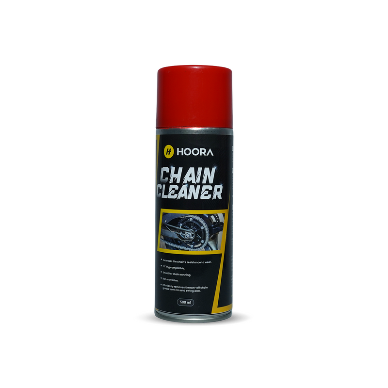 Hoora chain cleaner spray can on a white background