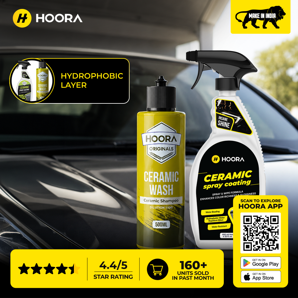 Hoora Ceramic Protection Combo (Ceramic Shampoo 500ml + Ceramic Spray Coat 650ml)