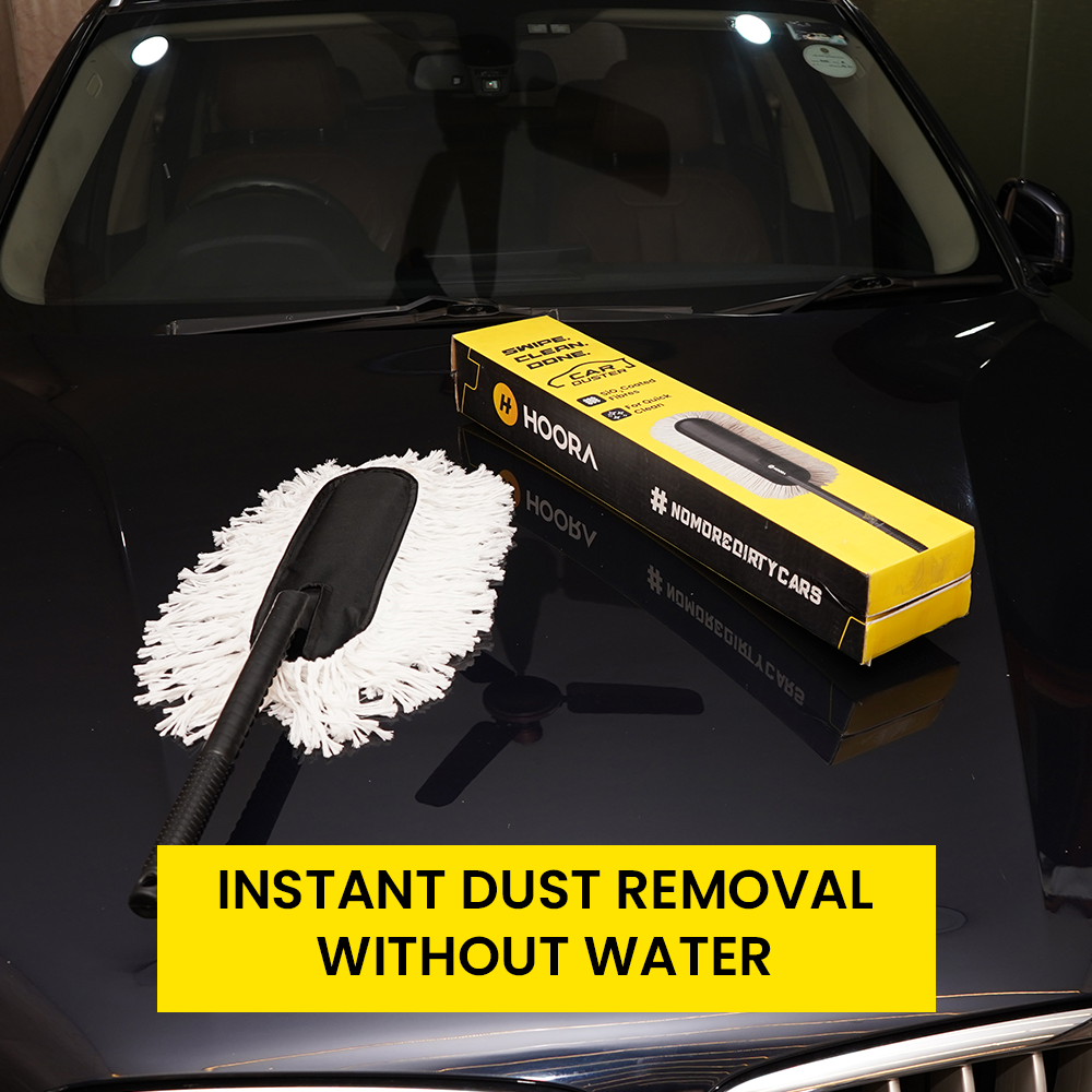 Hoora Quick Clean Car Duster (Ceramic Wax-Infused Fibers)