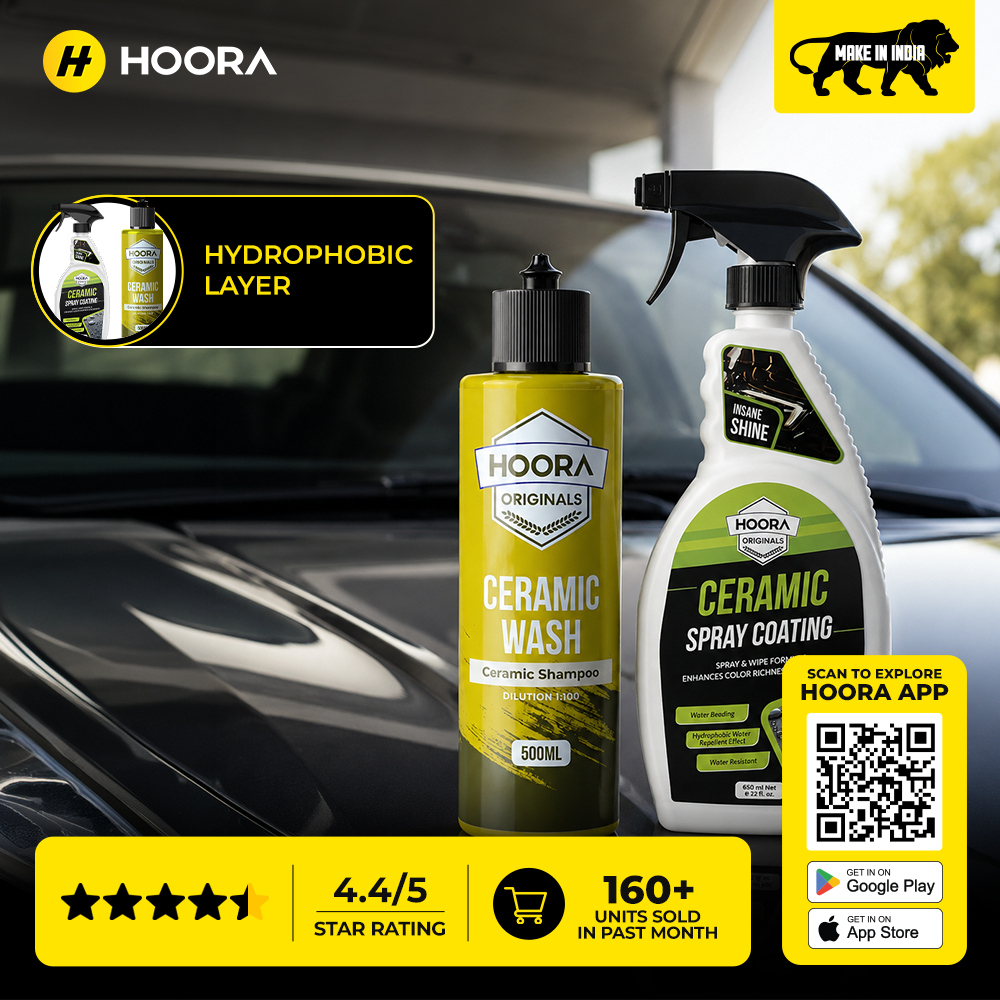 Hoora Ceramic Protection Combo (Ceramic Shampoo 500ml + Ceramic Spray Coat 650ml)