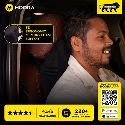 Hoora Neck Pillow (With Cervical Alignment Support)