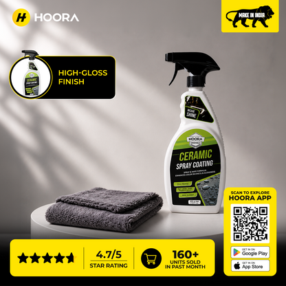 Hoora Ceramic Spray Coating and One Microfiber Cloth Combo