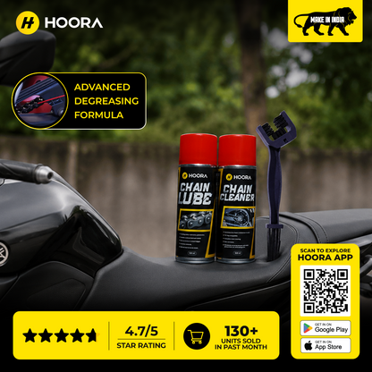 Hoora Bike Chain Care Combo (With Deep Degreasing Formula -  500ml/100ml Each)
