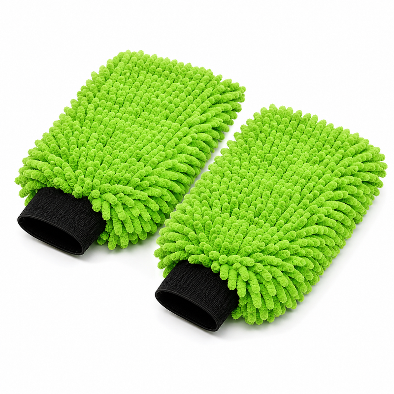 Hoora Microfiber Car Wash Mitt (350 GSM)(Pack of 2) - Hoora