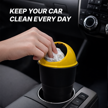 Hoora Compact Car Dustbin Pack of 2 (Leakproof Build)