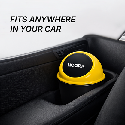 Hoora Compact Car Dustbin Pack of 2 (Leakproof Build)