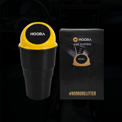 Hoora Compact Car Dustbin Pack of 2 (Leakproof Build)