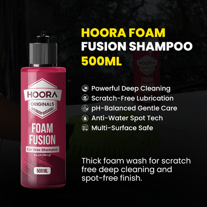 Hoora Foam Fusion Shampoo 500ml (With Thick-Foam Technology)