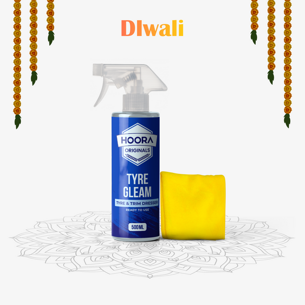 Hoora Tyre Gleam 500ML + Free Drying Microfiber