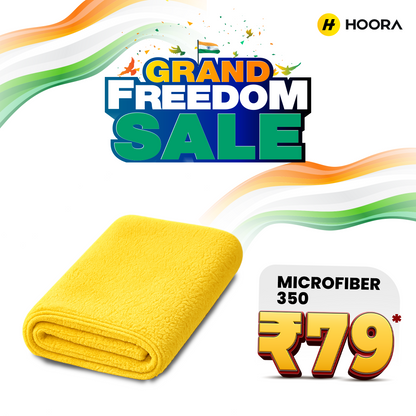 Hoora Premium All-Purpose Microfiber Cloth Pack Of 1 (350 GSM)