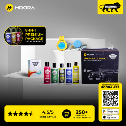 Hoora Premium Car Care Kit (8-in-1 Solution - 200ml Each)
