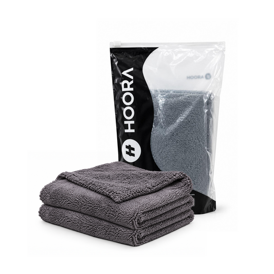Hoora Microfiber Cloth 550 GSM Pack of 2(With Ultra-Absorbent Fibers)