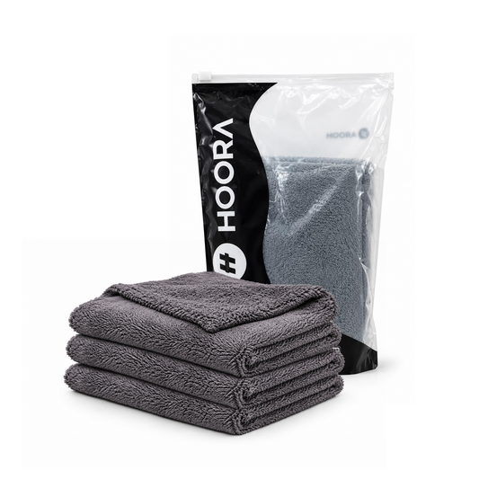 Hoora Super Absorbent Microfiber Cloth – 550 GSM Pack of 3