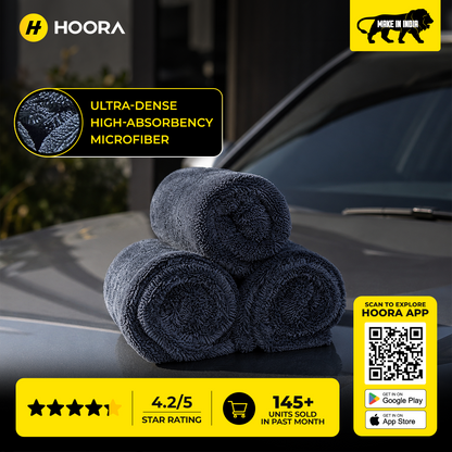 Hoora Ultra-Absorbent Drying Microfiber Cloth (1100 GSM)