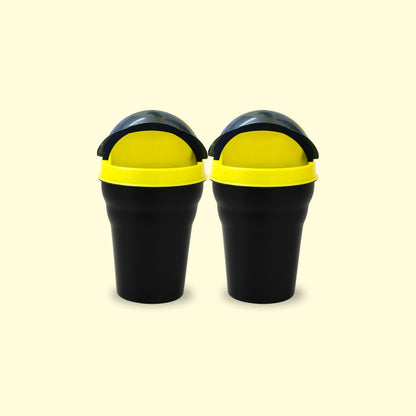 Hoora Compact Car Dustbin Pack of 2