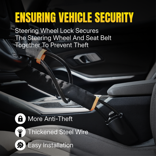 Steering lock anti theft lock