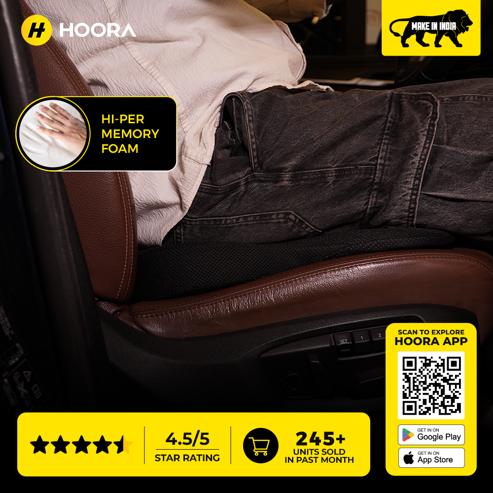 Hoora Tail Bone Pillow (With Coccyx Pressure Relief)