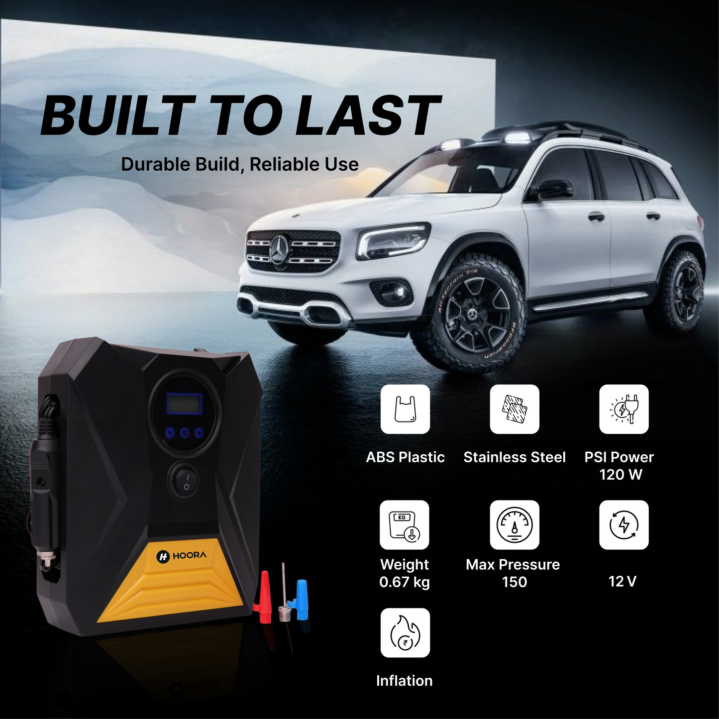 Hoora Portable Tyre Inflator