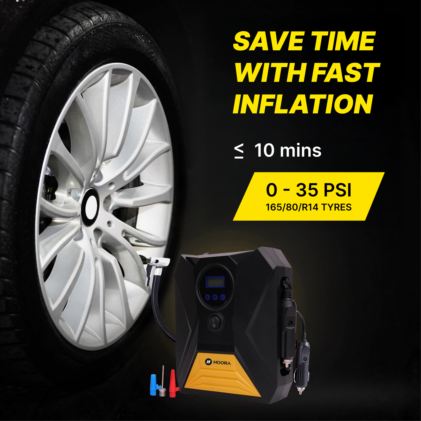 Hoora Portable Tyre Inflator
