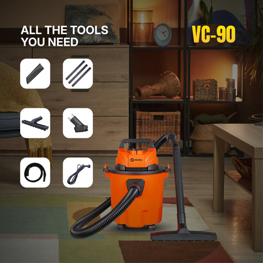 Hoora Wet & Dry Vaccum Cleaner 10L + Accessory Kit