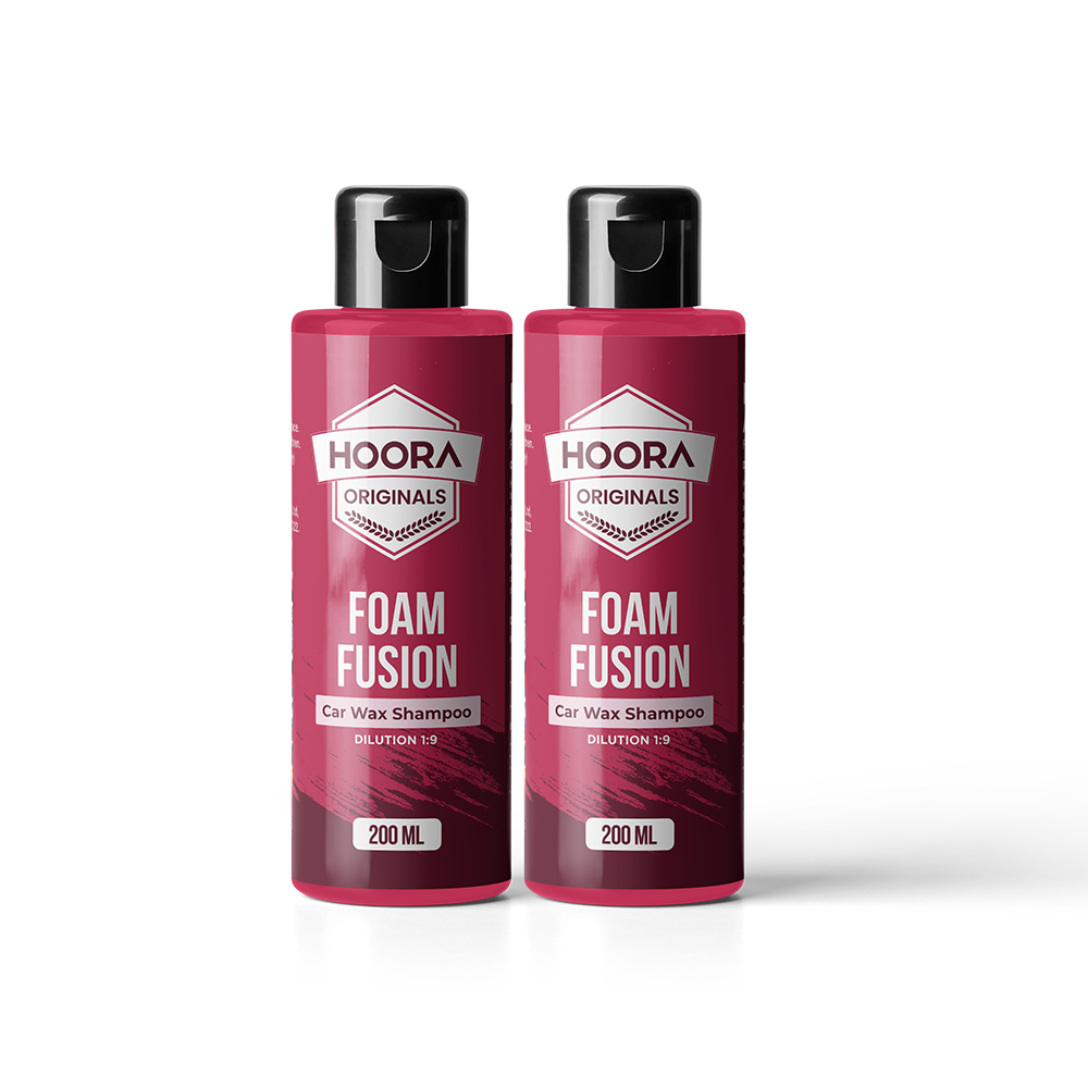 Hoora Foam Fusion Car Shampoo 200ml Pack Of 2 (With Thick-Foam Technology)