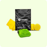 Wash Mitt + 2 Microfiber + 2 Foam Applicator - Hoora Originals