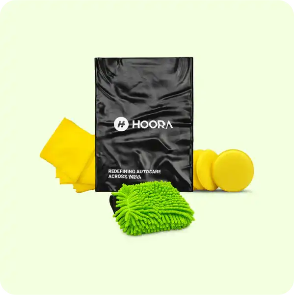 Wash Mitt + 2 Microfiber + 2 Foam Applicator
